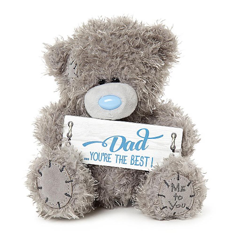 7" Holding Dad Sign Me to You Bear Extra Image 2